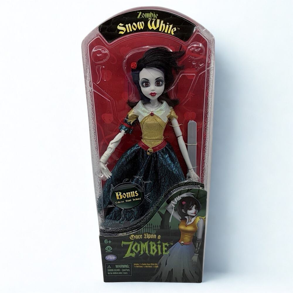 Once Upon a Zombie Snow White 11” Doll WowWee 2012 New Sealed Collector Stand - Picture 4 of 9